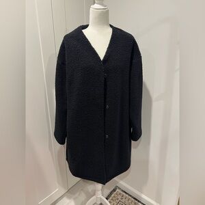 Uniqlo Women's Black Teddy coat